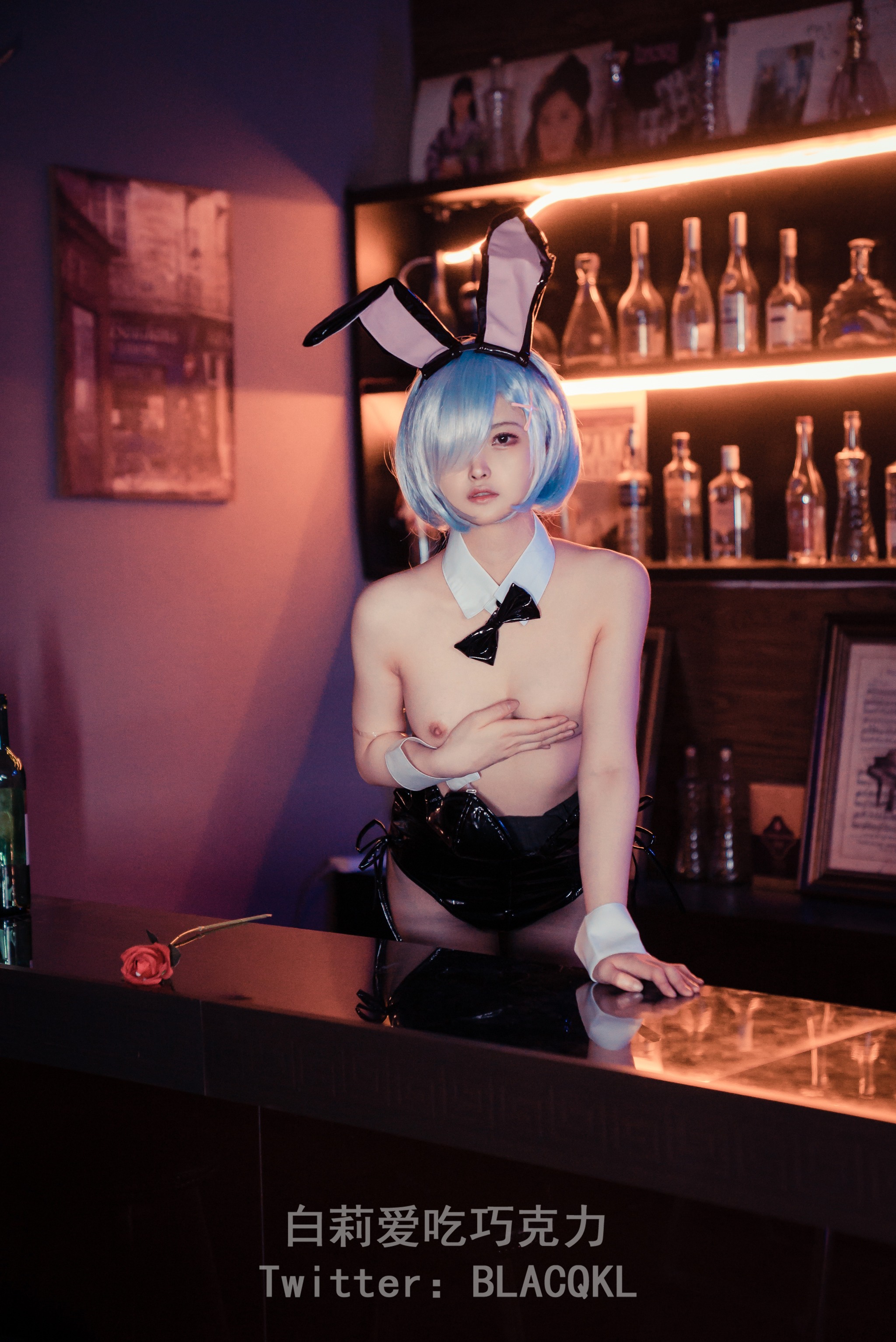白莉爱吃巧克力 - NO.007 蕾姆兔女郎[52P]-XikXak